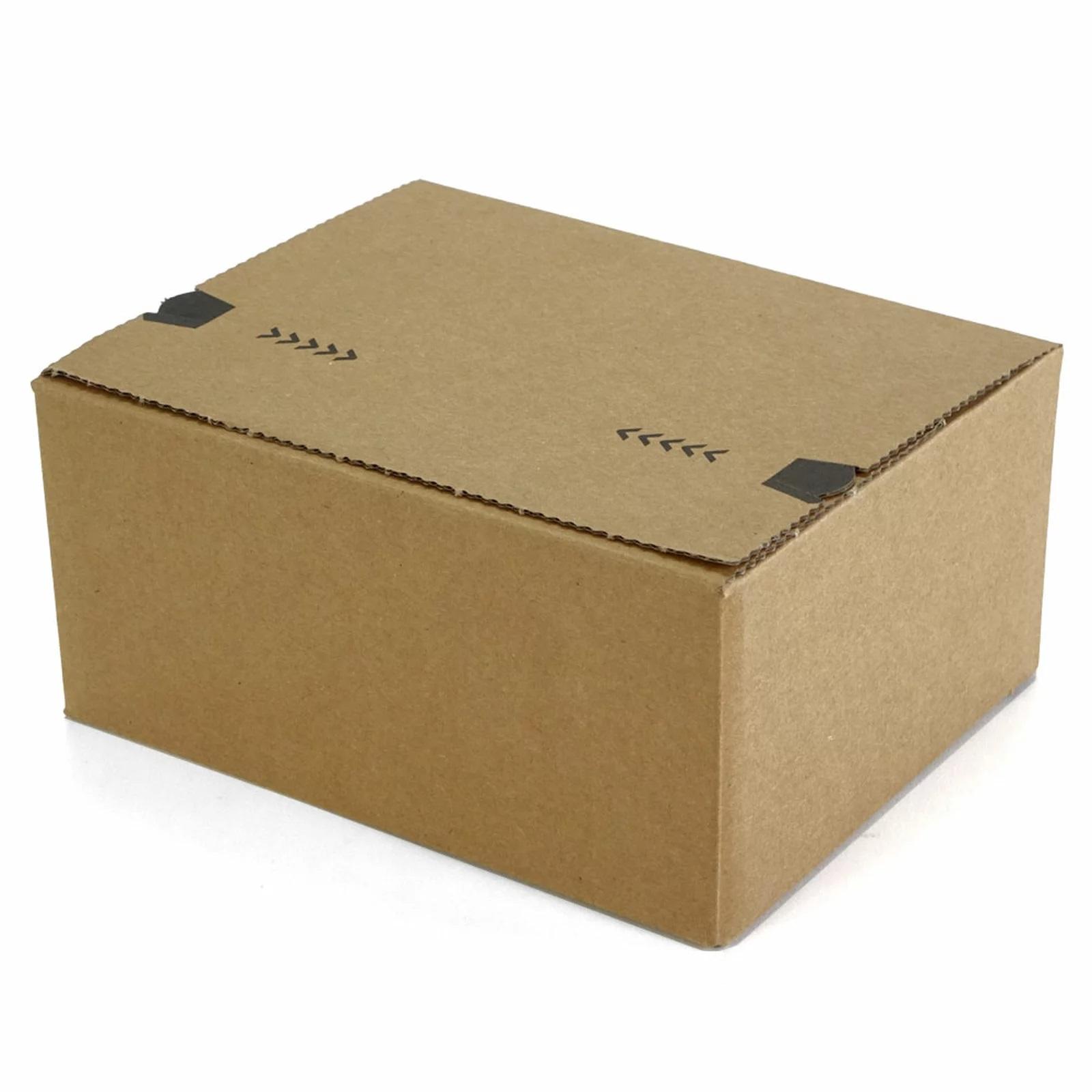 Resealable corrugated cardboard shipping box - Image 1
