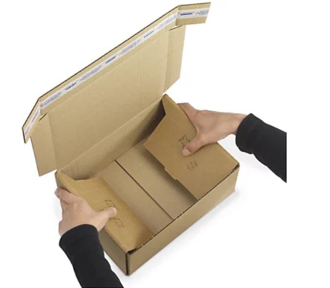 Self-seal corrugated cardboard mailer box - Image 1