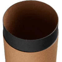 Foodgrade (Paper) paper tube with black lid - Image 1