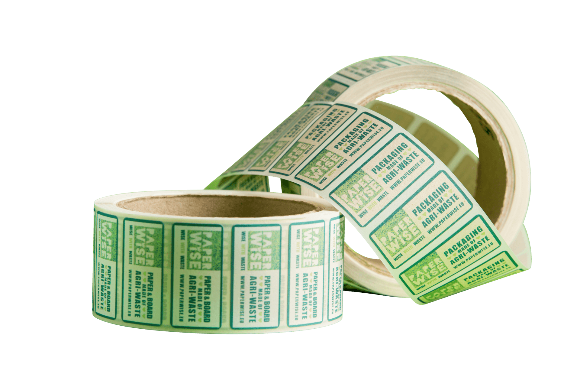 Industrially-compostable rectangular stickers - Image 1